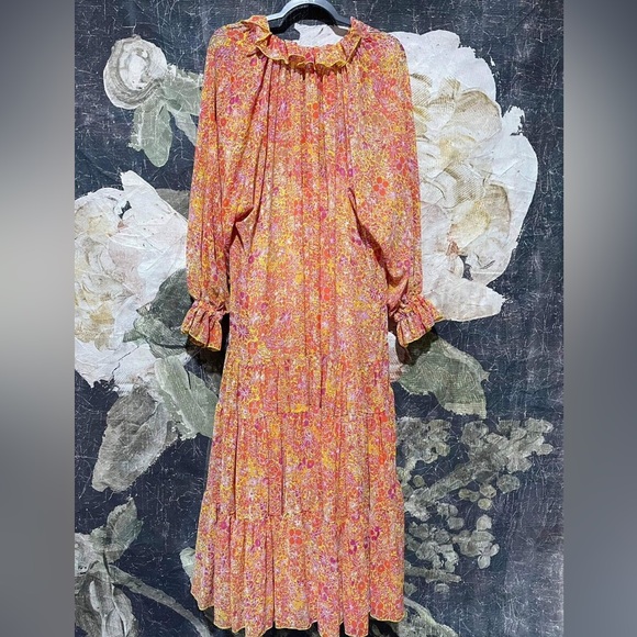 New Free People Feeling Groovy Maxi Dress Size Large - Picture 5 of 7